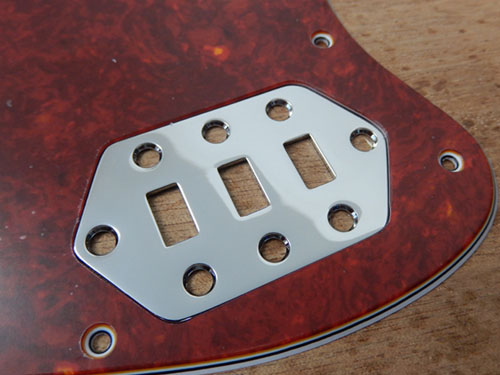 Hex Control Plate Fitted to Fender Jaguar