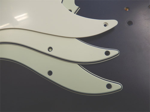 Faux Abalone pickguard for a Strat