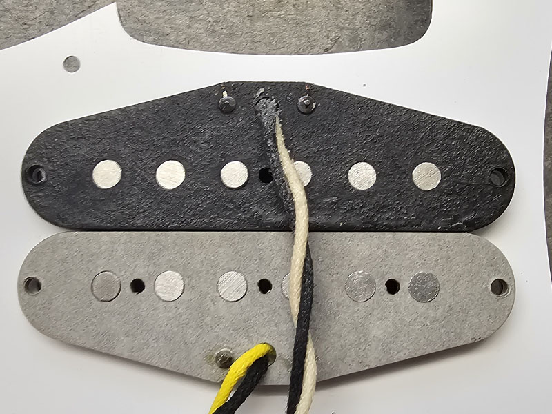 2 Single Coil pickups in the same route on a flat Double SC