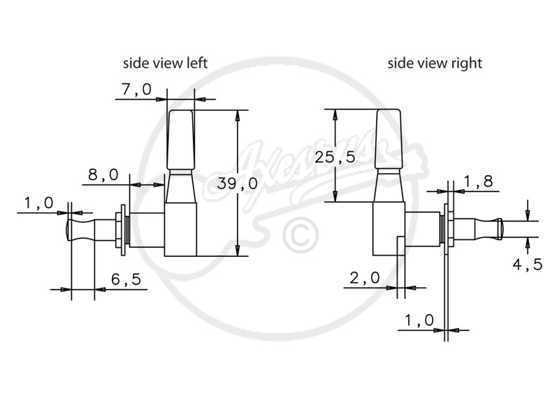 SchallerÂ® M6 Mini Machine heads - Set