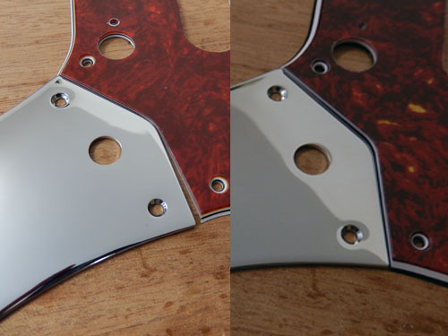 Main Control Plate Fitted to Fender Jaguar