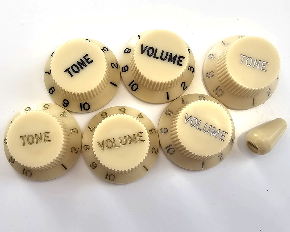 Vintage Stratoaster knobs