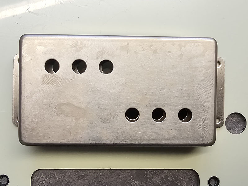 Wide Range humbucker will foul Standard Volume pot position on Stratocaster