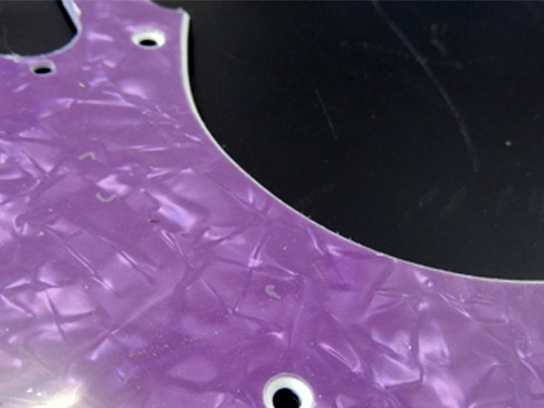 Purple pearl strat plate