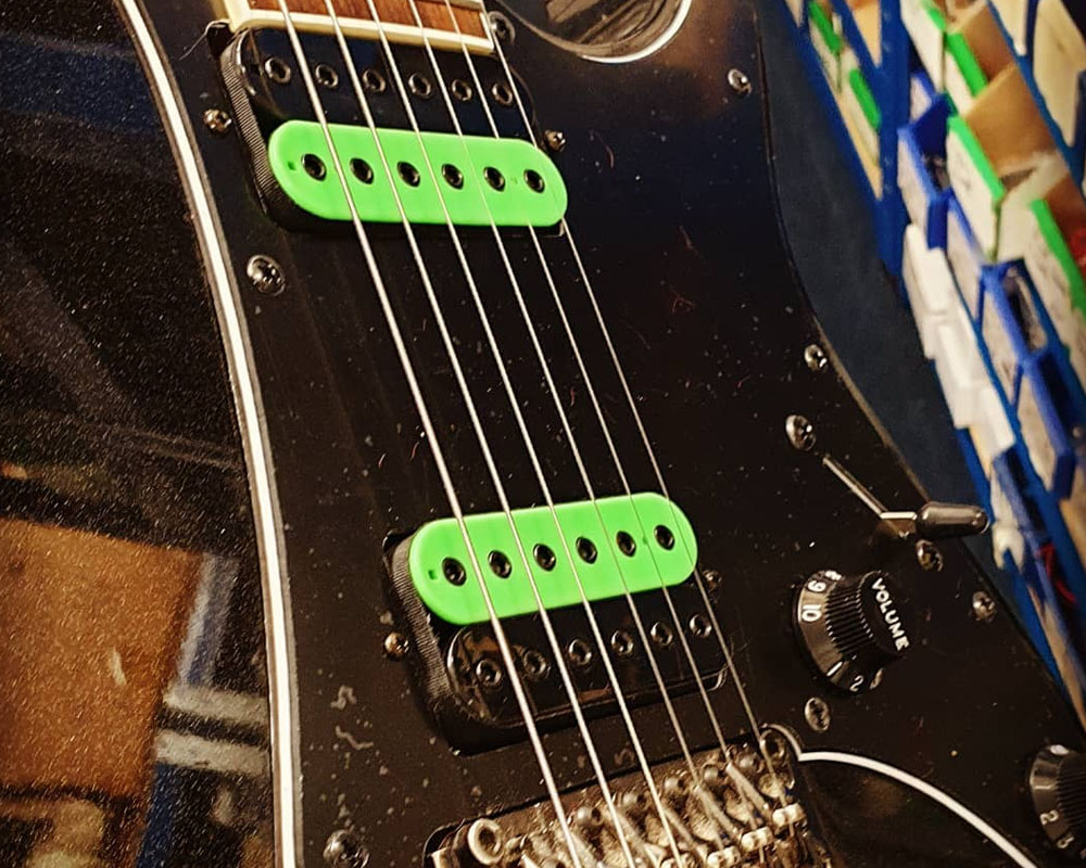 Green Zebra Humbuckers fitted to an Ibanez RG